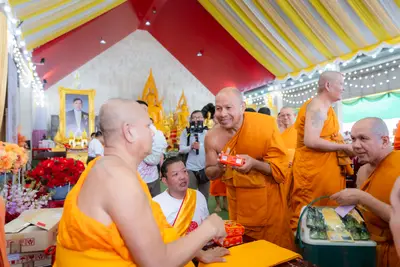 ภาพบรรยากาศพิธีทำบุญอายุวัฒนมงคล ๗๐ ปี พระสมุทรวชิรโสภณ วิ. (หลวงพ่ออิฏฐ์) วัดจุฬามณี ๑ สิงหาคม ๒๕๖๙ — ภาพที่ 86