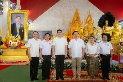 ภาพบรรยากาศพิธีทำบุญอายุวัฒนมงคล ๗๐ ปี พระสมุทรวชิรโสภณ วิ. (หลวงพ่ออิฏฐ์) วัดจุฬามณี ๑ สิงหาคม ๒๕๖๙ — ภาพที่ 93