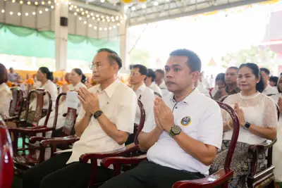 ภาพบรรยากาศพิธีทำบุญอายุวัฒนมงคล ๗๐ ปี พระสมุทรวชิรโสภณ วิ. (หลวงพ่ออิฏฐ์) วัดจุฬามณี ๑ สิงหาคม ๒๕๖๙ — ภาพที่ 117