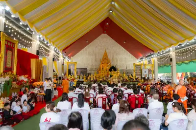 ภาพบรรยากาศพิธีทำบุญอายุวัฒนมงคล ๗๐ ปี พระสมุทรวชิรโสภณ วิ. (หลวงพ่ออิฏฐ์) วัดจุฬามณี ๑ สิงหาคม ๒๕๖๙ — ภาพที่ 119