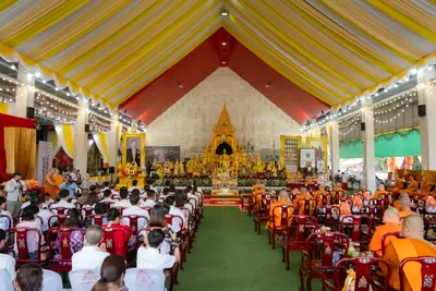 ภาพบรรยากาศพิธีทำบุญอายุวัฒนมงคล ๗๐ ปี พระสมุทรวชิรโสภณ วิ. (หลวงพ่ออิฏฐ์) วัดจุฬามณี ๑ สิงหาคม ๒๕๖๙ — ภาพที่ 120