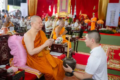 ภาพบรรยากาศพิธีทำบุญอายุวัฒนมงคล ๗๐ ปี พระสมุทรวชิรโสภณ วิ. (หลวงพ่ออิฏฐ์) วัดจุฬามณี ๑ สิงหาคม ๒๕๖๙ — ภาพที่ 128