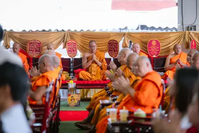 ภาพบรรยากาศพิธีทำบุญอายุวัฒนมงคล ๗๐ ปี พระสมุทรวชิรโสภณ วิ. (หลวงพ่ออิฏฐ์) วัดจุฬามณี ๑ สิงหาคม ๒๕๖๙ — ภาพที่ 132