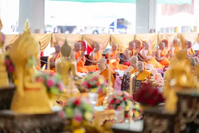ภาพบรรยากาศพิธีทำบุญอายุวัฒนมงคล ๗๐ ปี พระสมุทรวชิรโสภณ วิ. (หลวงพ่ออิฏฐ์) วัดจุฬามณี ๑ สิงหาคม ๒๕๖๙ — ภาพที่ 135