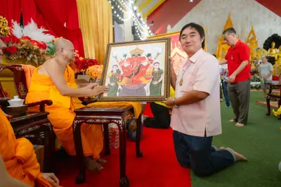 ภาพบรรยากาศพิธีทำบุญอายุวัฒนมงคล ๗๐ ปี พระสมุทรวชิรโสภณ วิ. (หลวงพ่ออิฏฐ์) วัดจุฬามณี ๑ สิงหาคม ๒๕๖๙ (ชุดภาพจากทางวัด) — ภาพที่ 19