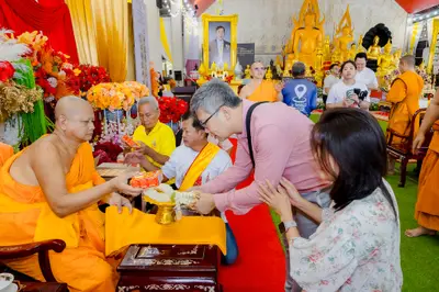ภาพบรรยากาศพิธีทำบุญอายุวัฒนมงคล ๗๐ ปี พระสมุทรวชิรโสภณ วิ. (หลวงพ่ออิฏฐ์) วัดจุฬามณี ๑ สิงหาคม ๒๕๖๙ (ชุดที่ ๒) — ภาพที่ 42