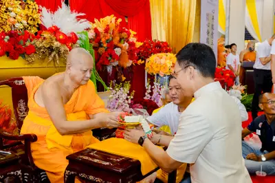 ภาพบรรยากาศพิธีทำบุญอายุวัฒนมงคล ๗๐ ปี พระสมุทรวชิรโสภณ วิ. (หลวงพ่ออิฏฐ์) วัดจุฬามณี ๑ สิงหาคม ๒๕๖๙ (ชุดที่ ๒) — ภาพที่ 72
