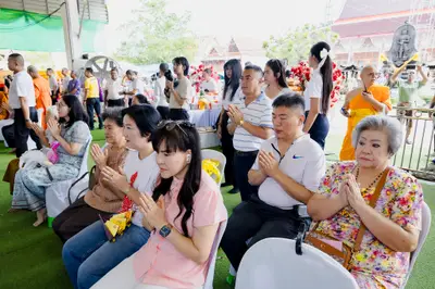 ภาพบรรยากาศพิธีทำบุญอายุวัฒนมงคล ๗๐ ปี พระสมุทรวชิรโสภณ วิ. (หลวงพ่ออิฏฐ์) วัดจุฬามณี ๑ สิงหาคม ๒๕๖๙ (ชุดที่ ๒) — ภาพที่ 91