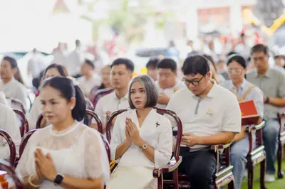 ภาพบรรยากาศพิธีทำบุญอายุวัฒนมงคล ๗๐ ปี พระสมุทรวชิรโสภณ วิ. (หลวงพ่ออิฏฐ์) วัดจุฬามณี ๑ สิงหาคม ๒๕๖๙ (ชุดที่ ๒) — ภาพที่ 113