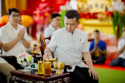 ภาพบรรยากาศพิธีทำบุญอายุวัฒนมงคล ๗๐ ปี พระสมุทรวชิรโสภณ วิ. (หลวงพ่ออิฏฐ์) วัดจุฬามณี ๑ สิงหาคม ๒๕๖๙ (ชุดที่ ๒) — ภาพที่ 133