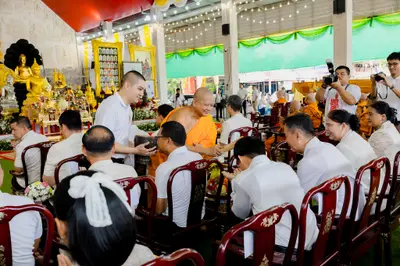 ภาพบรรยากาศพิธีทำบุญอายุวัฒนมงคล ๗๐ ปี พระสมุทรวชิรโสภณ วิ. (หลวงพ่ออิฏฐ์) วัดจุฬามณี ๑ สิงหาคม ๒๕๖๙ (ชุดที่ ๒) — ภาพที่ 137