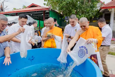 ภาพบรรยากาศพิธีทำบุญอายุวัฒนมงคล ๗๐ ปี พระสมุทรวชิรโสภณ วิ. (หลวงพ่ออิฏฐ์) วัดจุฬามณี ๑ สิงหาคม ๒๕๖๙ (ชุดที่ ๒) — ภาพที่ 148