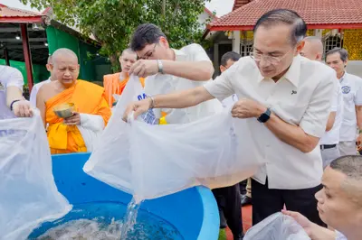 ภาพบรรยากาศพิธีทำบุญอายุวัฒนมงคล ๗๐ ปี พระสมุทรวชิรโสภณ วิ. (หลวงพ่ออิฏฐ์) วัดจุฬามณี ๑ สิงหาคม ๒๕๖๙ (ชุดที่ ๒) — ภาพที่ 149