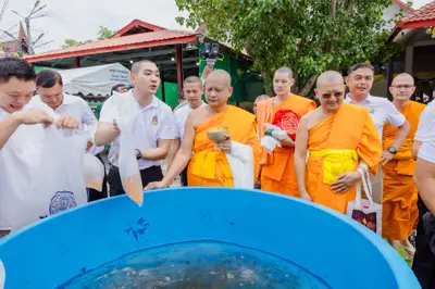 ภาพบรรยากาศพิธีทำบุญอายุวัฒนมงคล ๗๐ ปี พระสมุทรวชิรโสภณ วิ. (หลวงพ่ออิฏฐ์) วัดจุฬามณี ๑ สิงหาคม ๒๕๖๙ (ชุดที่ ๒) — ภาพที่ 150