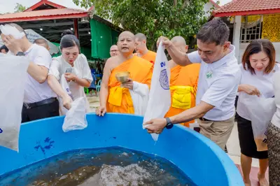 ภาพบรรยากาศพิธีทำบุญอายุวัฒนมงคล ๗๐ ปี พระสมุทรวชิรโสภณ วิ. (หลวงพ่ออิฏฐ์) วัดจุฬามณี ๑ สิงหาคม ๒๕๖๙ (ชุดที่ ๒) — ภาพที่ 154