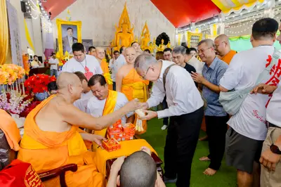 ภาพบรรยากาศพิธีทำบุญอายุวัฒนมงคล ๗๐ ปี พระสมุทรวชิรโสภณ วิ. (หลวงพ่ออิฏฐ์) วัดจุฬามณี ๑ สิงหาคม ๒๕๖๙ (ชุดที่ ๒) — ภาพที่ 173