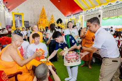 ภาพบรรยากาศพิธีทำบุญอายุวัฒนมงคล ๗๐ ปี พระสมุทรวชิรโสภณ วิ. (หลวงพ่ออิฏฐ์) วัดจุฬามณี ๑ สิงหาคม ๒๕๖๙ (ชุดที่ ๒) — ภาพที่ 178