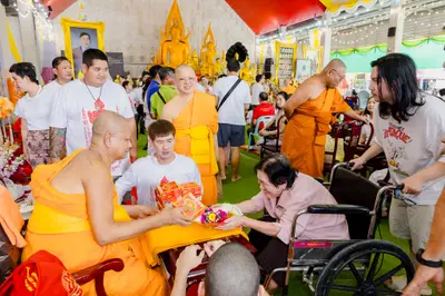 ภาพบรรยากาศพิธีทำบุญอายุวัฒนมงคล ๗๐ ปี พระสมุทรวชิรโสภณ วิ. (หลวงพ่ออิฏฐ์) วัดจุฬามณี ๑ สิงหาคม ๒๕๖๙ (ชุดที่ ๒) — ภาพที่ 181