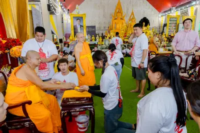 ภาพบรรยากาศพิธีทำบุญอายุวัฒนมงคล ๗๐ ปี พระสมุทรวชิรโสภณ วิ. (หลวงพ่ออิฏฐ์) วัดจุฬามณี ๑ สิงหาคม ๒๕๖๙ (ชุดที่ ๒) — ภาพที่ 197