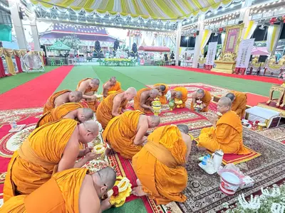 ประมวลภาพคณะสงฆ์และคณะศิษยานุศิษย์ทำสามีจิกรรมในช่วงเทศกาลเข้าพรรษา ๒๕๖๙ วัดจุฬามณี