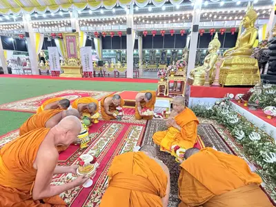 ประมวลภาพคณะสงฆ์และคณะศิษยานุศิษย์ทำสามีจิกรรมในช่วงเทศกาลเข้าพรรษา ๒๕๖๙ วัดจุฬามณี