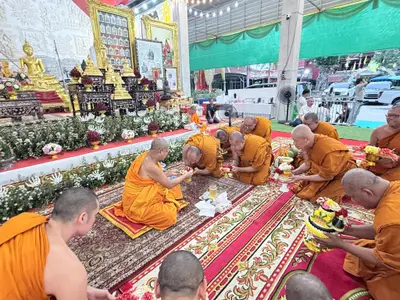 ประมวลภาพคณะสงฆ์และคณะศิษยานุศิษย์ทำสามีจิกรรมในช่วงเทศกาลเข้าพรรษา ๒๕๖๙ วัดจุฬามณี