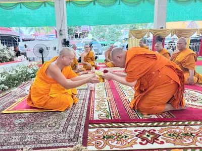 ประมวลภาพคณะสงฆ์และคณะศิษยานุศิษย์ทำสามีจิกรรมในช่วงเทศกาลเข้าพรรษา ๒๕๖๙ วัดจุฬามณี