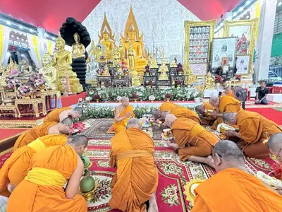 ประมวลภาพคณะสงฆ์และคณะศิษยานุศิษย์ทำสามีจิกรรมในช่วงเทศกาลเข้าพรรษา ๒๕๖๙ วัดจุฬามณี