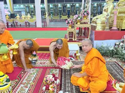 ประมวลภาพคณะสงฆ์และคณะศิษยานุศิษย์ทำสามีจิกรรมในช่วงเทศกาลเข้าพรรษา ๒๕๖๙ วัดจุฬามณี