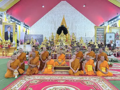 ประมวลภาพคณะสงฆ์และคณะศิษยานุศิษย์ทำสามีจิกรรมในช่วงเทศกาลเข้าพรรษา ๒๕๖๙ วัดจุฬามณี