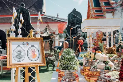 ประมวลภาพพิธีเททองหล่อชนวนมวลสารเหรียญ ๒ พระอุปัชฌาย์ รุ่นไตรมาส ๖๗ และเหรียญเจริญยศ ๑๖๘ วัดจุฬามณี ปี ๒๕๖๗