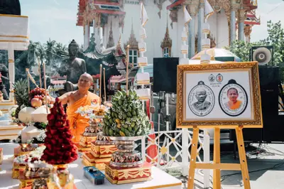 ประมวลภาพพิธีเททองหล่อชนวนมวลสารเหรียญ ๒ พระอุปัชฌาย์ รุ่นไตรมาส ๖๗ และเหรียญเจริญยศ ๑๖๘ วัดจุฬามณี ปี ๒๕๖๗