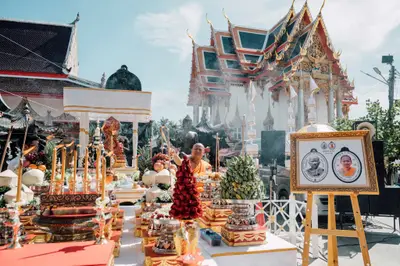 ประมวลภาพพิธีเททองหล่อชนวนมวลสารเหรียญ ๒ พระอุปัชฌาย์ รุ่นไตรมาส ๖๗ และเหรียญเจริญยศ ๑๖๘ วัดจุฬามณี ปี ๒๕๖๗