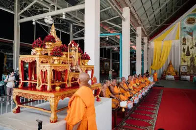 ประมวลภาพพิธีเททองหล่อชนวนมวลสารเหรียญ ๒ พระอุปัชฌาย์ รุ่นไตรมาส ๖๗ และเหรียญเจริญยศ ๑๖๘ วัดจุฬามณี ปี ๒๕๖๗