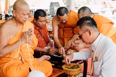 ประมวลภาพพิธีเททองหล่อชนวนมวลสารเหรียญ ๒ พระอุปัชฌาย์ รุ่นไตรมาส ๖๗ และเหรียญเจริญยศ ๑๖๘ วัดจุฬามณี ปี ๒๕๖๗