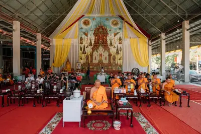 ประมวลภาพพิธีเททองหล่อชนวนมวลสารเหรียญ ๒ พระอุปัชฌาย์ รุ่นไตรมาส ๖๗ และเหรียญเจริญยศ ๑๖๘ วัดจุฬามณี ปี ๒๕๖๗