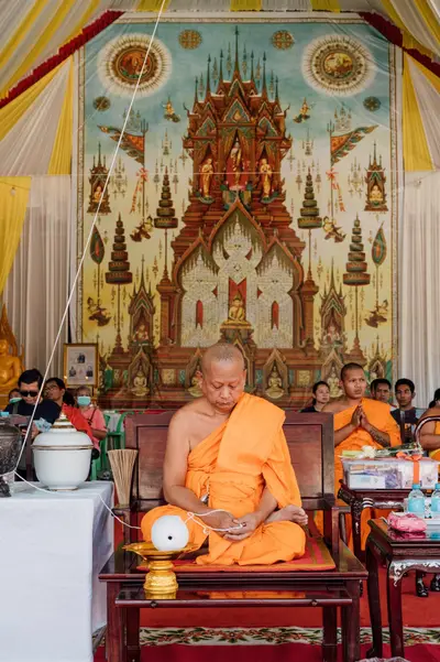 ประมวลภาพพิธีเททองหล่อชนวนมวลสารเหรียญ ๒ พระอุปัชฌาย์ รุ่นไตรมาส ๖๗ และเหรียญเจริญยศ ๑๖๘ วัดจุฬามณี ปี ๒๕๖๗