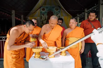 ประมวลภาพพิธีเททองหล่อชนวนมวลสารเหรียญ ๒ พระอุปัชฌาย์ รุ่นไตรมาส ๖๗ และเหรียญเจริญยศ ๑๖๘ วัดจุฬามณี ปี ๒๕๖๗