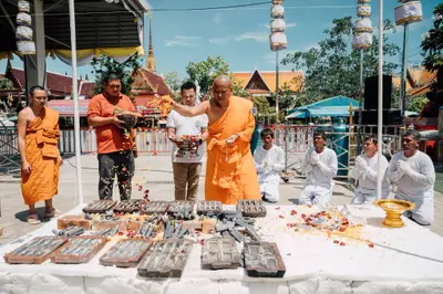 ประมวลภาพพิธีเททองหล่อชนวนมวลสารเหรียญ ๒ พระอุปัชฌาย์ รุ่นไตรมาส ๖๗ และเหรียญเจริญยศ ๑๖๘ วัดจุฬามณี ปี ๒๕๖๗