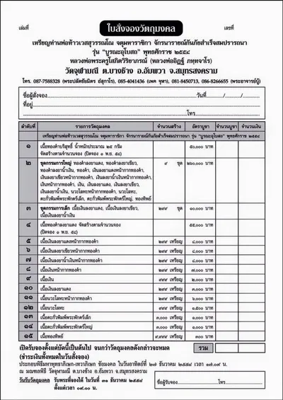 เหรียญท่านพ่อท้าวเวสสุวรรณโณ รุ่นบูรณะอุโบสถ วัดจุฬามณี ปี ๒๕๕๘ — โปสเตอร์ประชาสัมพันธ์ ตารางเนื้อและอัตราบูชา บทความที่มาของรุ่น รายนามพระเถราจารย์ที่ร่วมพิธี และใบสั่งจองวัตถุมงคลของทางวัด
