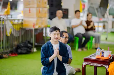 ภาพบรรยากาศพิธีบูชาครู-ครอบครูบูรพาจารย์ วัดจุฬามณี วันพุธที่ ๑๙ สิงหาคม ๒๕๖๙ — ภาพที่ 36