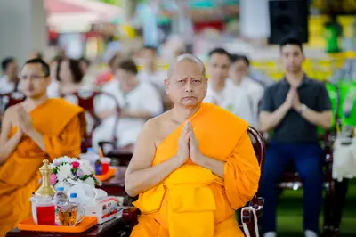 ภาพบรรยากาศพิธีบูชาครู-ครอบครูบูรพาจารย์ วัดจุฬามณี วันพุธที่ ๑๙ สิงหาคม ๒๕๖๙ — ภาพที่ 43