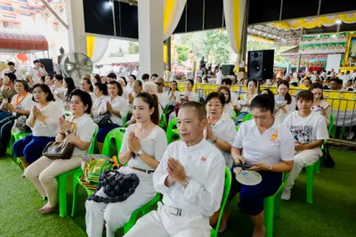 ภาพบรรยากาศพิธีบูชาครู-ครอบครูบูรพาจารย์ วัดจุฬามณี วันพฤหัสบดีที่ ๒๐ สิงหาคม ๒๕๖๙ — ภาพที่ 71