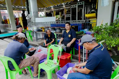 ภาพบรรยากาศพิธีบูชาครู-ครอบครูบูรพาจารย์ วัดจุฬามณี วันพฤหัสบดีที่ ๒๐ สิงหาคม ๒๕๖๙ — ภาพที่ 84