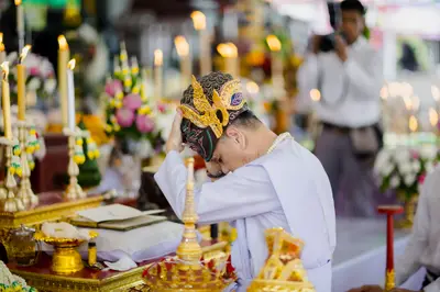 ภาพบรรยากาศพิธีบูชาครู-ครอบครูบูรพาจารย์ วัดจุฬามณี วันพฤหัสบดีที่ ๒๐ สิงหาคม ๒๕๖๙ — ภาพที่ 115
