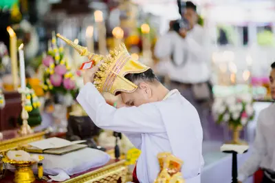 ภาพบรรยากาศพิธีบูชาครู-ครอบครูบูรพาจารย์ วัดจุฬามณี วันพฤหัสบดีที่ ๒๐ สิงหาคม ๒๕๖๙ — ภาพที่ 116