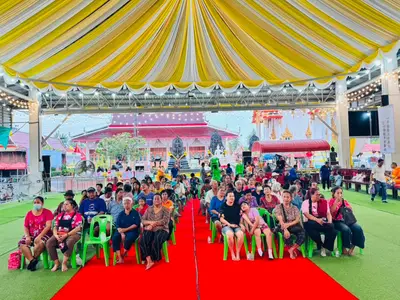 พิธีเจริญพระพุทธมนต์และมอบเครื่องอุปโภคบริโภคแก่ชุมชนวัดจุฬามณี ๘ กันยายน ๒๕๖๙ — พิธีเจริญพระพุทธมนต์ (ภาพที่ 4)