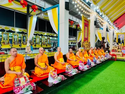 พิธีเจริญพระพุทธมนต์และมอบเครื่องอุปโภคบริโภคแก่ชุมชนวัดจุฬามณี ๘ กันยายน ๒๕๖๙ — พิธีเจริญพระพุทธมนต์ (ภาพที่ 5)
