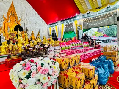 พิธีเจริญพระพุทธมนต์และมอบเครื่องอุปโภคบริโภคแก่ชุมชนวัดจุฬามณี ๘ กันยายน ๒๕๖๙ — พิธีเจริญพระพุทธมนต์ (ภาพที่ 7)