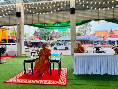 พิธีเจริญพระพุทธมนต์และมอบเครื่องอุปโภคบริโภคแก่ชุมชนวัดจุฬามณี ๘ กันยายน ๒๕๖๙ — พิธีเจริญพระพุทธมนต์ (ภาพที่ 14)